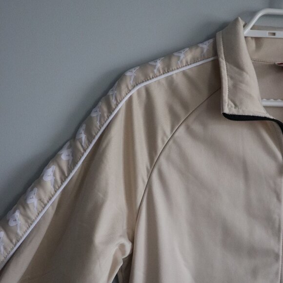 Kappa Womens Tan Sz M Full Zip Athletic Lightweight Track Jacket - Picture 3 of 13